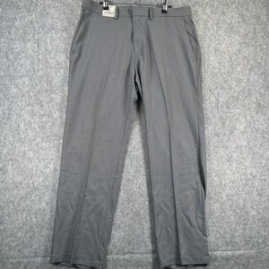 Kenneth Cole Reaction Pants Mens 36x29 Gray Stretch Modern Fit Flex Waistband